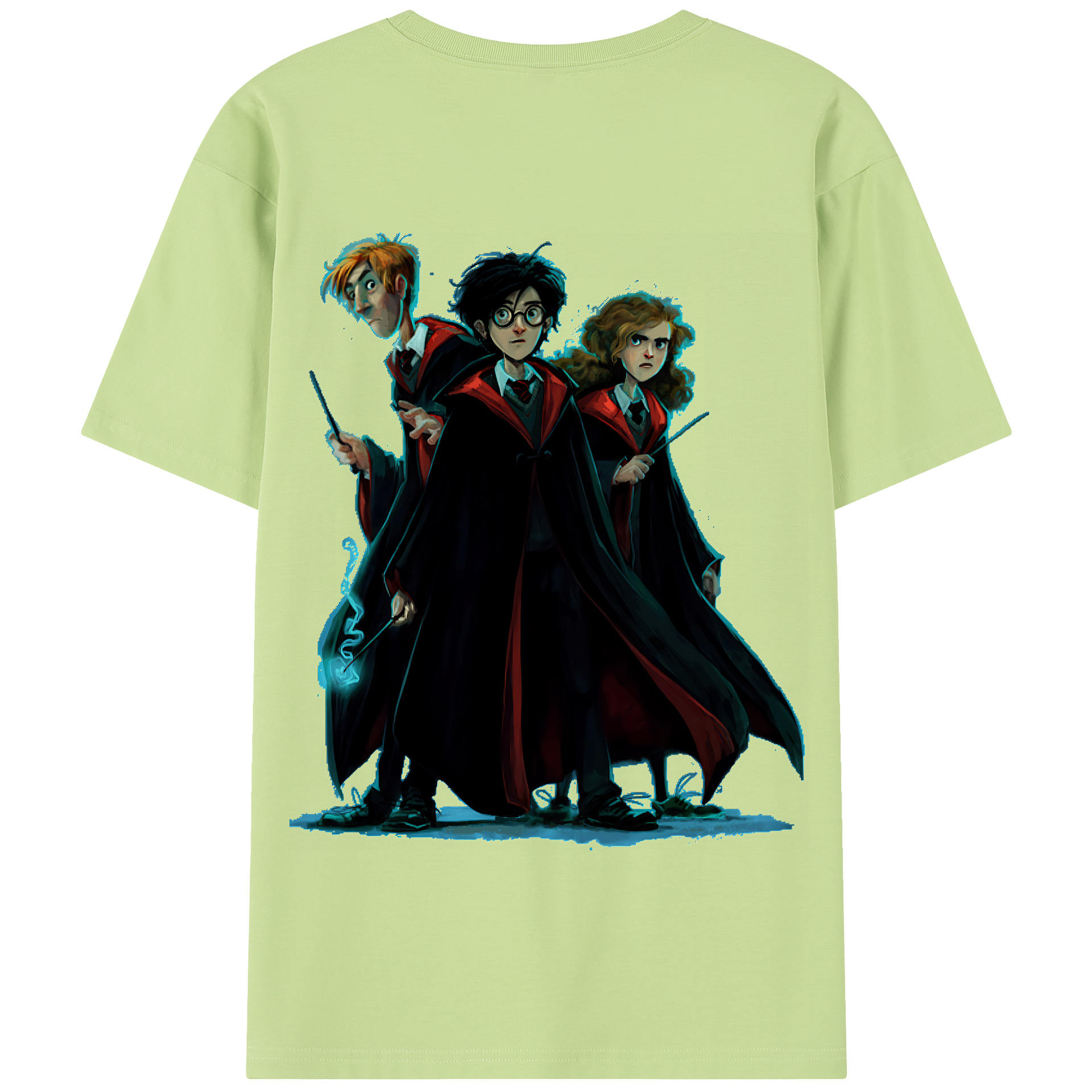 （画像用） Harry Potter ハリー・ポッターシリーズ 綿100％半袖Tシャツ（背面プリント）